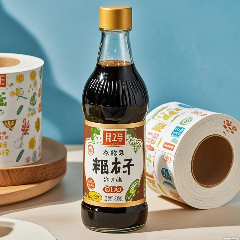 TG1506 Custom sauce bottle labels for olive  oil bottles packaging Paper Box For small businesses spice bottles with labels