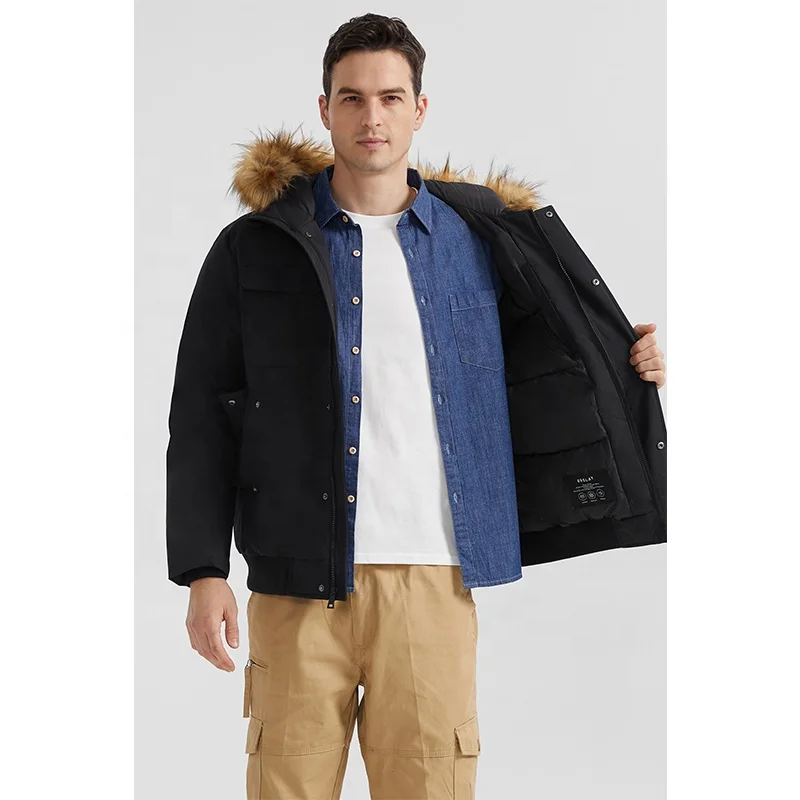 Wholesale Hot Selling Coat Custom Winter Parka Jacket Polyester Men Windproof Jacket