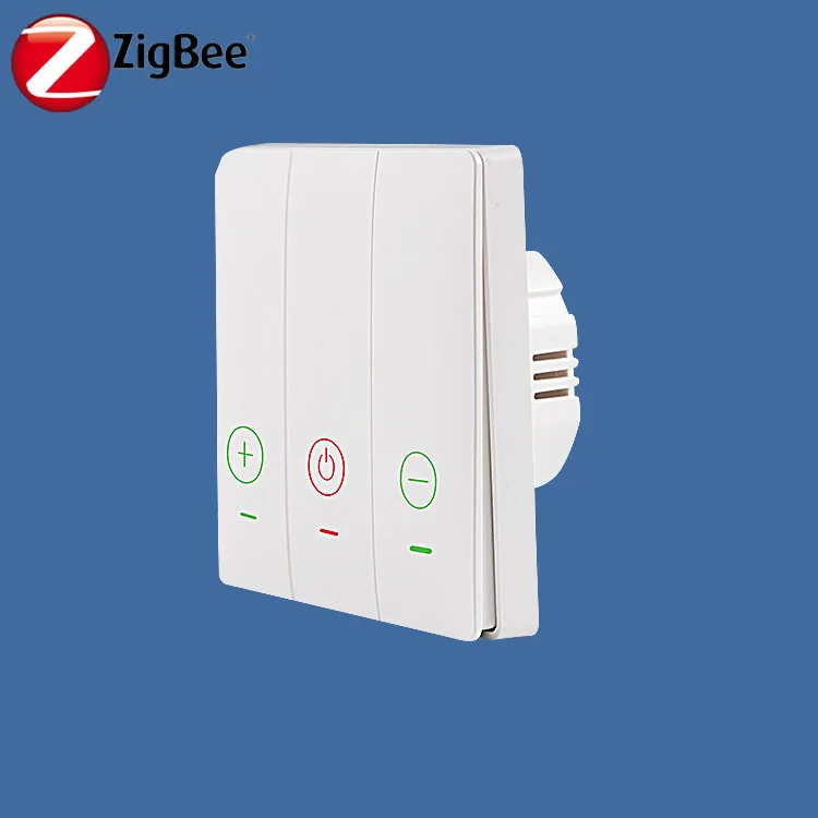 touch wall smart life app control zigbee 30 triac power touch dimmer switch 230v 50hz black glass