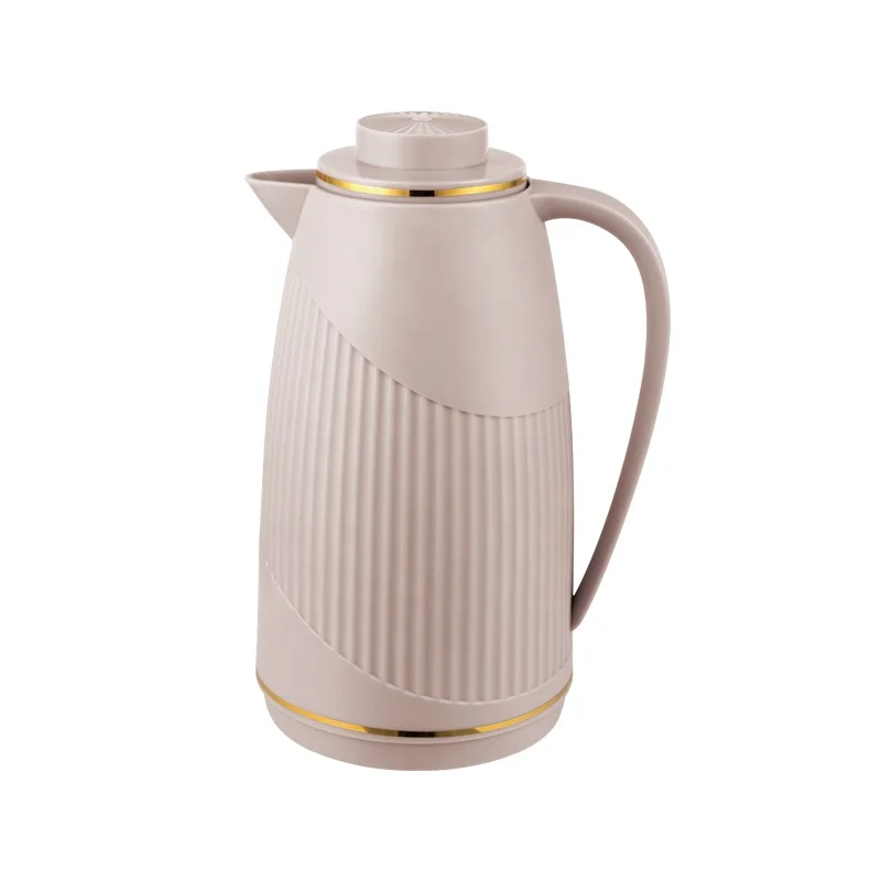 Sunlife factory  pink glass refill inner thermal insulated Arabian arabic tea flask plastic vacuum thermo jug