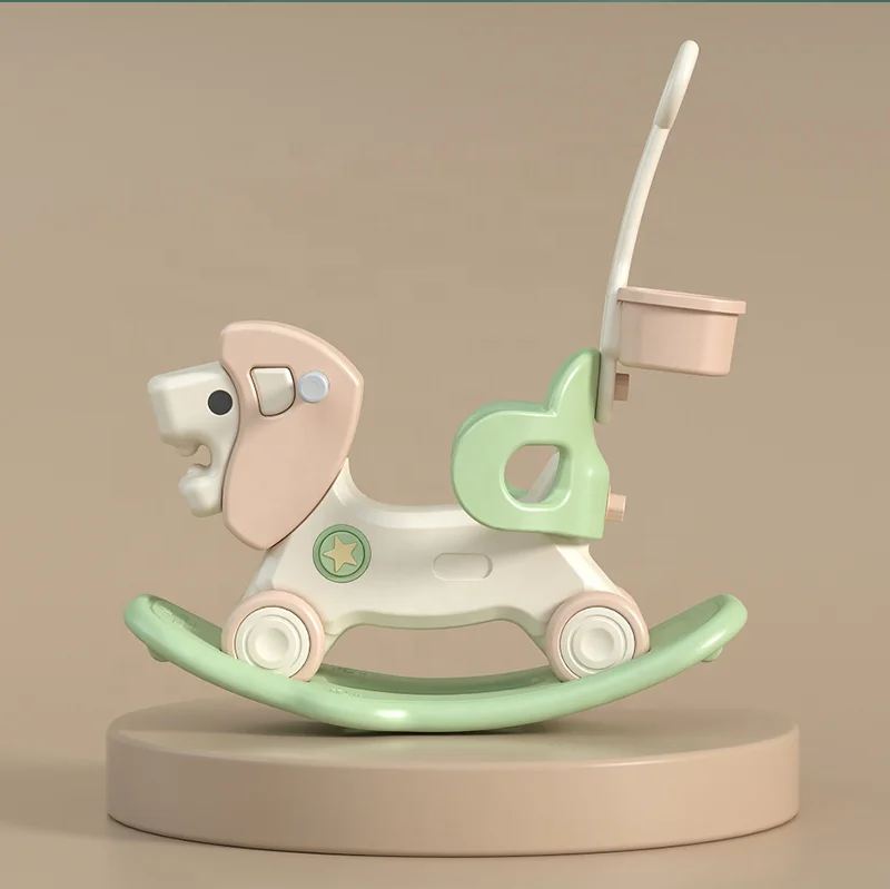 Newest popular design animal style children indoor rocker car playground rider rocking horse toy baby chair baby rocker