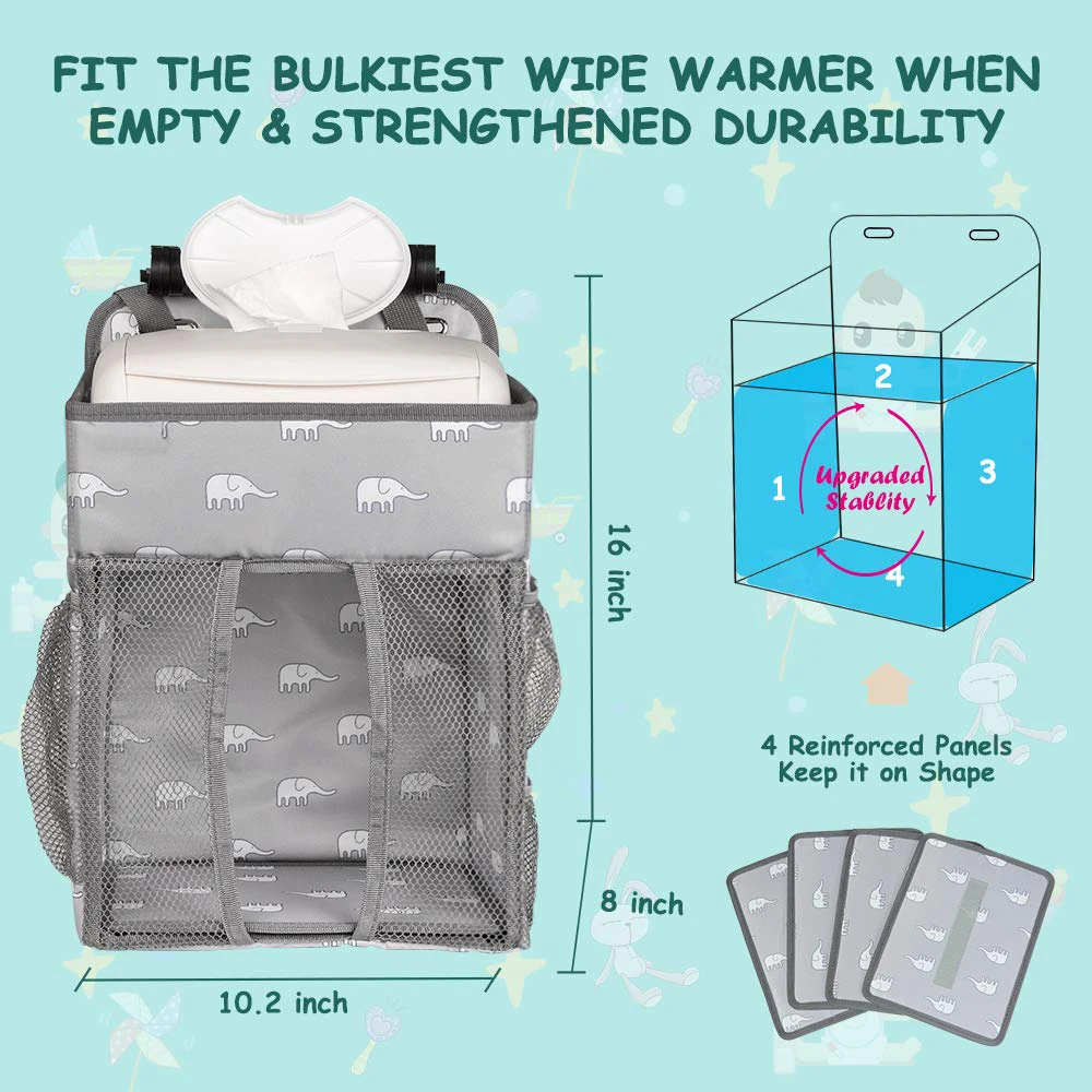 KUYUE Baby bath items storage basket hanging basket, diaper organizer