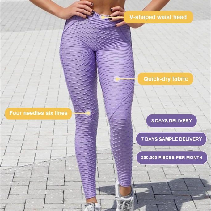 Sexy girls in private label yoga butt pants nylon spandex gym sport pants