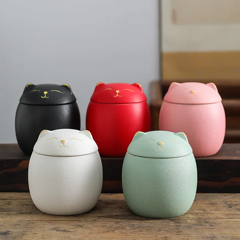 Pet Ceramic Urn Small Memorial Keepsake Urns Animal Box Souvenir Wood Box for Cat Dogs Ashes Funeral Cremation Pet Casket & Urns