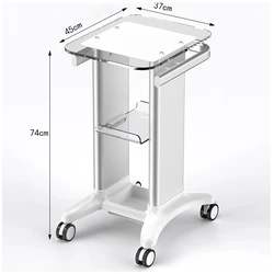 TF 2021 super ultrasonic facial instrument acrylic Facial cleansing beauty apparatus trolley stand carts