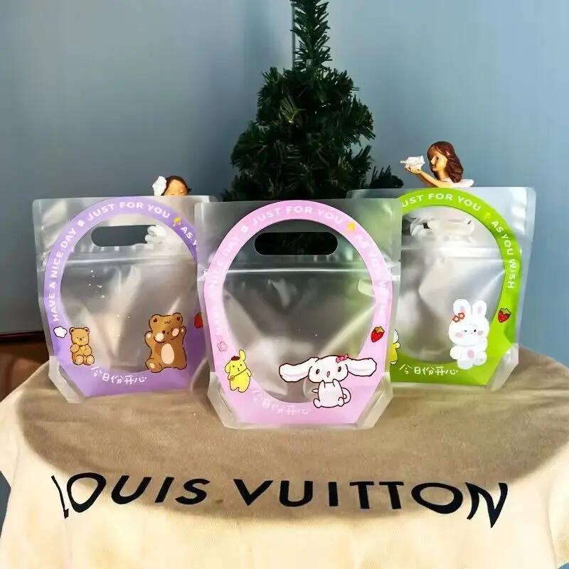 Resealable Ziplock Doypack Stand Up Pouch Clear Transparent Plastic Food Packaging Bag With Zipper