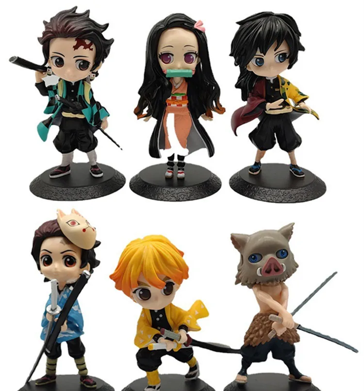 High Quality 16CM PVC Demon Slayer Kamado Tanjirou Nezuko Anime Action Figure Toy For Decoration