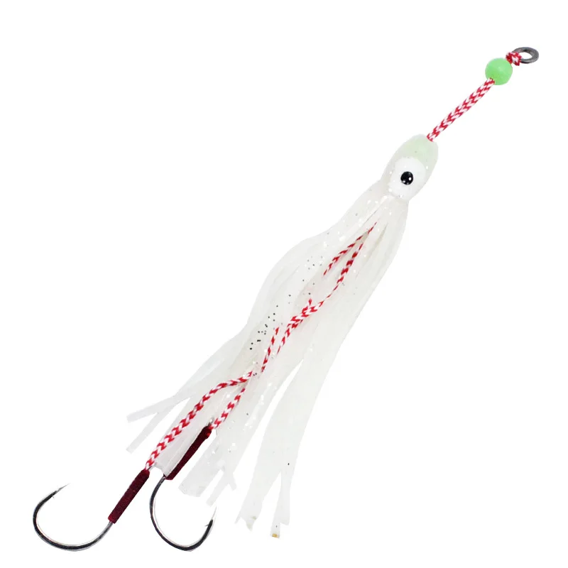 Sea Fishing Octopus Ironboard Hook Lure Bait Fishing Using Reinforced Luminous Hook with Barbs