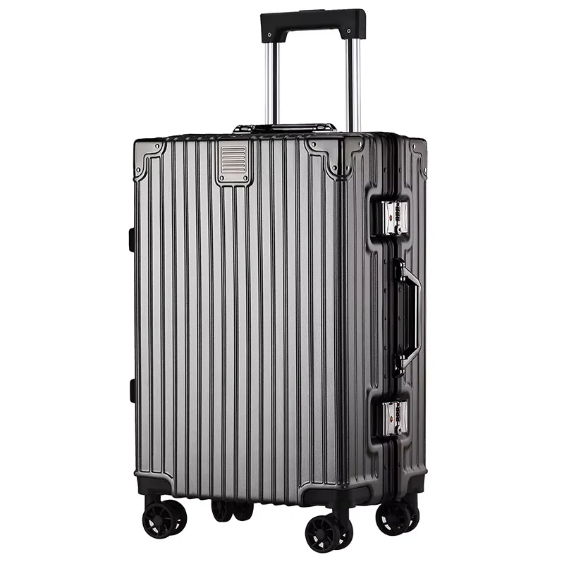Wholesale unisex stylish and portable Boarding Luggage sturdy durable  universal wheel suitcases