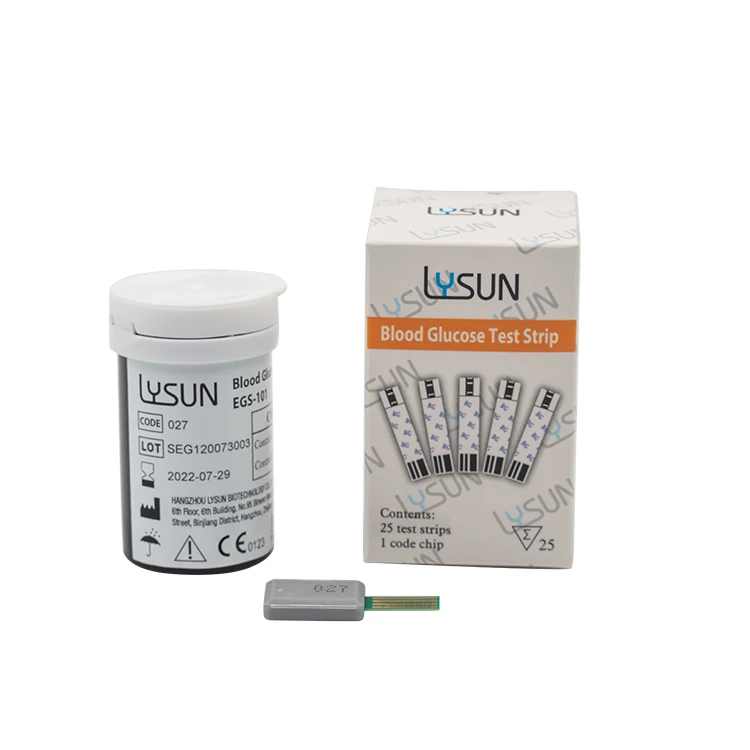 Lysun EGS-101 50/100/200 pcs/box   blood sugar test strips for blood glucose meter