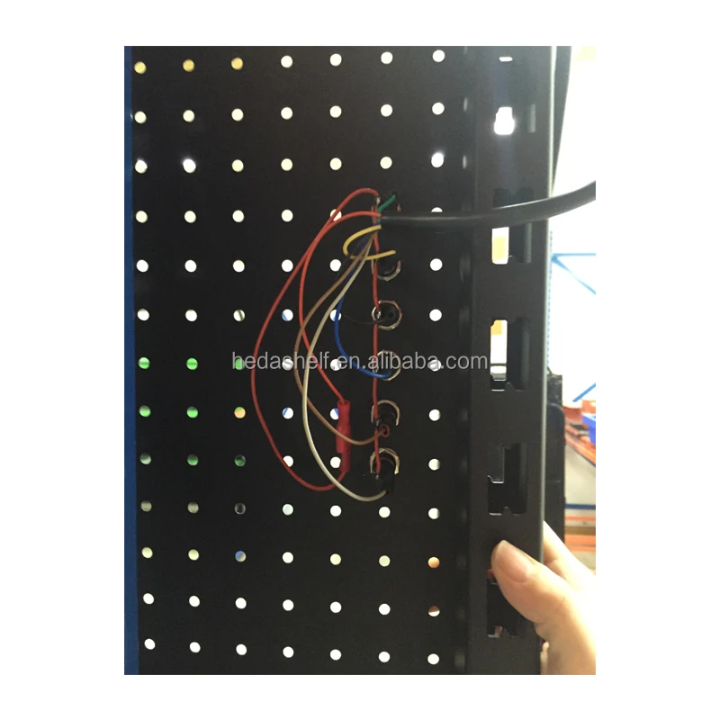 Tools display rack shelf retail shelving racks metal store display rack with light