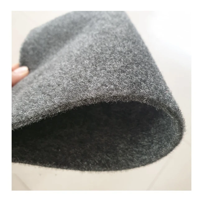 1mm 3mm 5mm rpet felt Black grey 100% polyester needle punched soft non woven fabric felt rolls