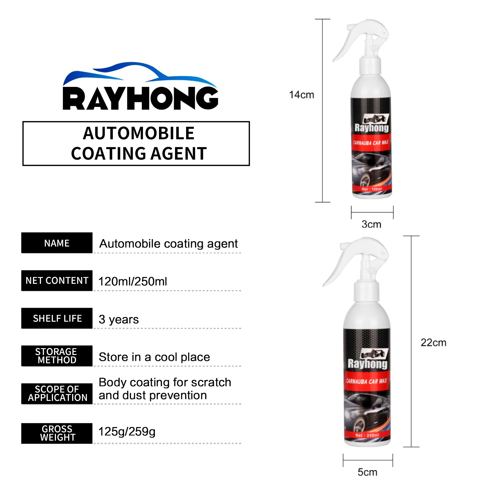 Car Ceramic Coating Polishing Crystal Plating Spray Sealant Top Coat Quick Nano-Coating Wax Car Paint Waterproof Agent 250ml