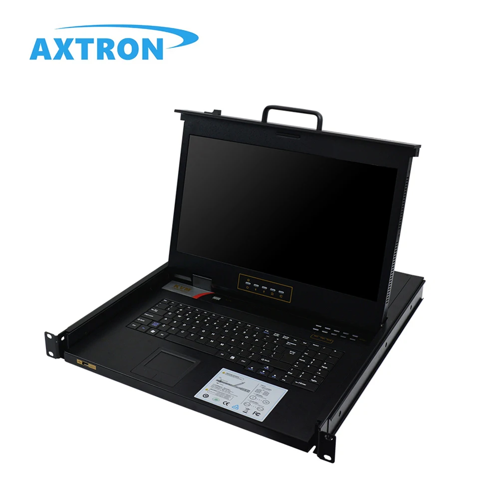 4 Ports Hotkey OSD control drawers 1080P FHD 17 19 inch 1U rack mount kvm console and switch