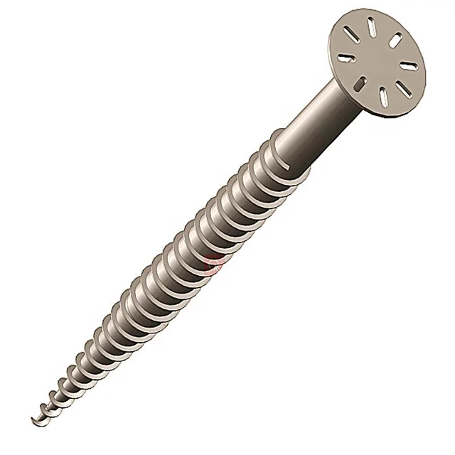 galvanized photovoltaic mounting bracket foundation pile solar ground screw