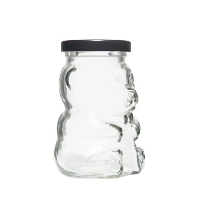 6 oz Cute Bear Honey Jars in Bulk Clear Honey Containers for Honey Jars Party Favors Candles Crafts Baby Shower Wedding Favors