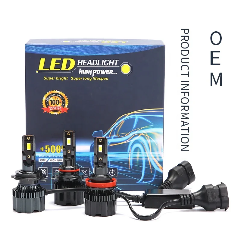 Фабрика K5 8600lm 72w фары для P13W h13 h1 h7 9005 9006 Авто светодиодные лампы мотоцикла h4
