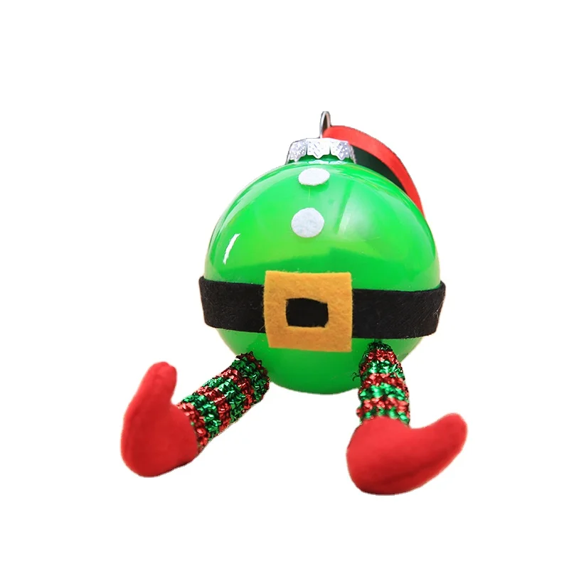 Christmas ornament creative DIY transparent ball Unicorn Santa Elf cartoon Christmas ball  art and craft