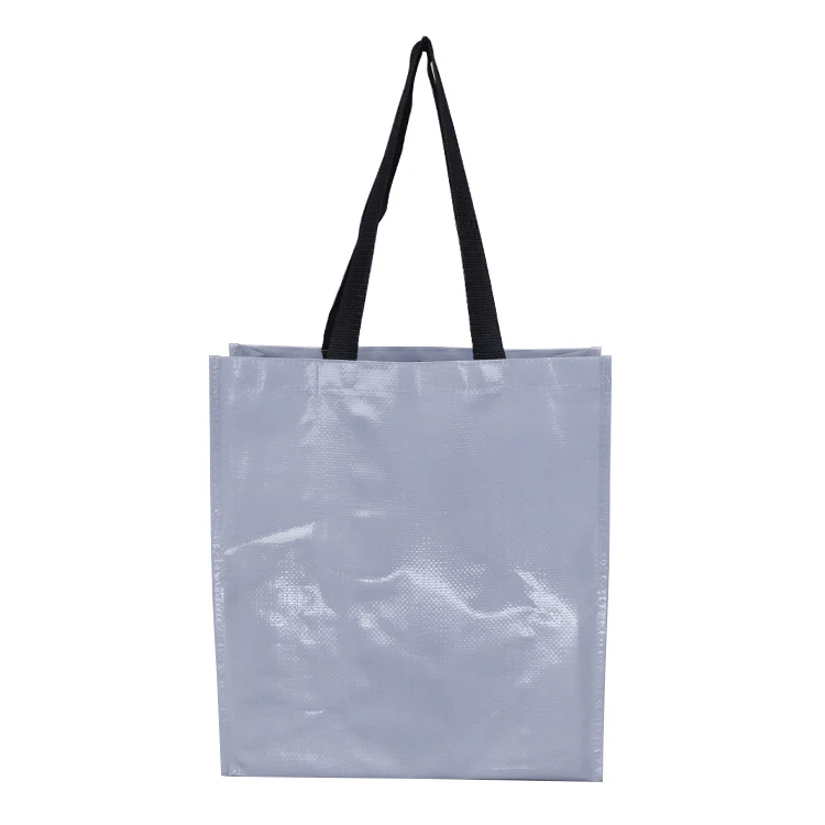 Hot sale recyclable eco friendly tote laminated custom printing pp woven bag with handle