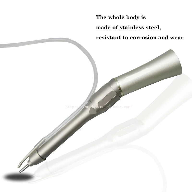 Foshan meite 1:1 20 degrees Surgical Straight Handpiece dental turbine air Contra Angle Handpiece Dental high speed Low Speed