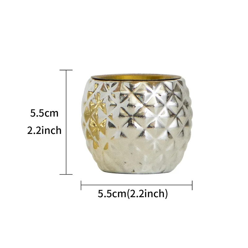 European simple golden handheld compact home furnishings Middle Eastern Arabian festival ceramic incense burner