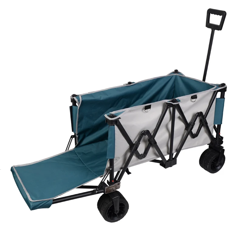 Factory Price Foldable Pieghevole Wagon Outdoor Storage Beach Camping Cart Wagon