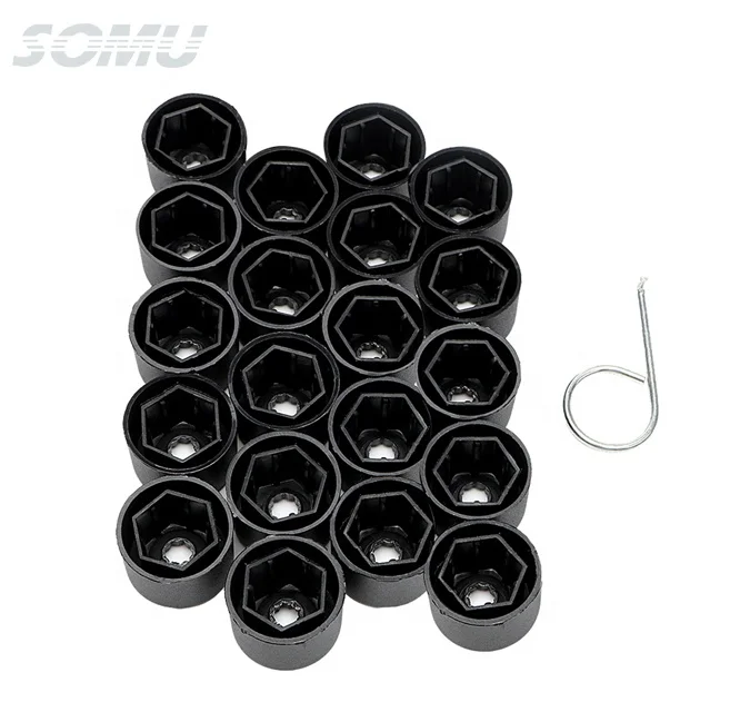 20Pcs 17mm Car Wheel Nut Caps Auto Hub Screw Cover Bolt Rims for VW