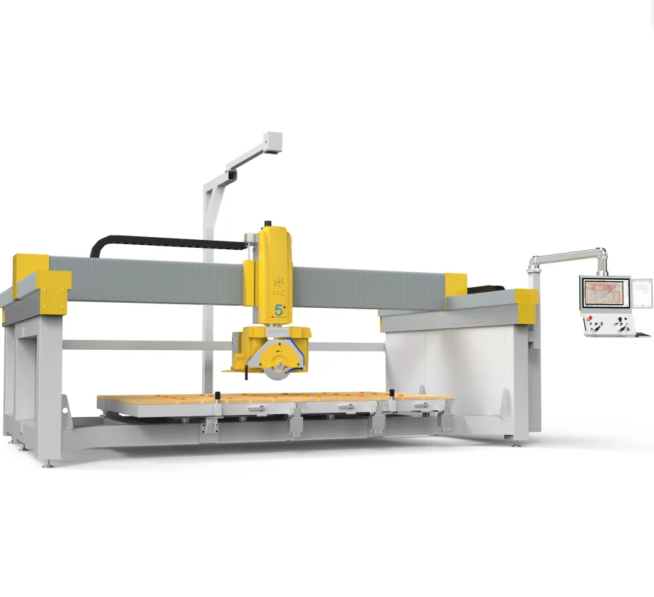 TITAN TOOL+ Monoblock Easy Programming CNC 5 Axes Stone Bridge Saw Milling Machine for Kitchen Countertops Bathroom Countertops