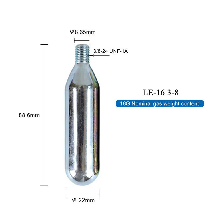 customizable co2 gas cylinder price Manufacturer Supply cartridge co2 Suitable for food grade industrial grade co2 cylinder