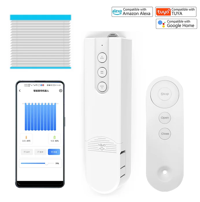 Tuya Smart Life WiFi Zigbee Беспроводной пульт дистанционного управления жалюзи цепной двигатель для штор с управлением приложением затеняющая умный слепой мотор