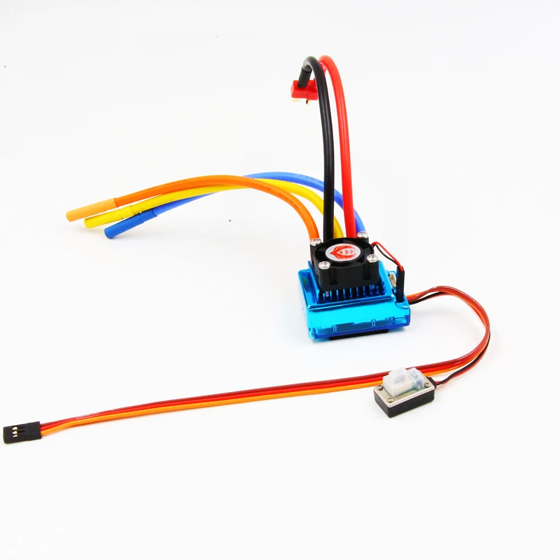 RC 120A brushless sensored ESC SD electronic speed controller 2-4s 3 modes with adjustable 5V/6A or 7.4V/5A BEC for RC cars