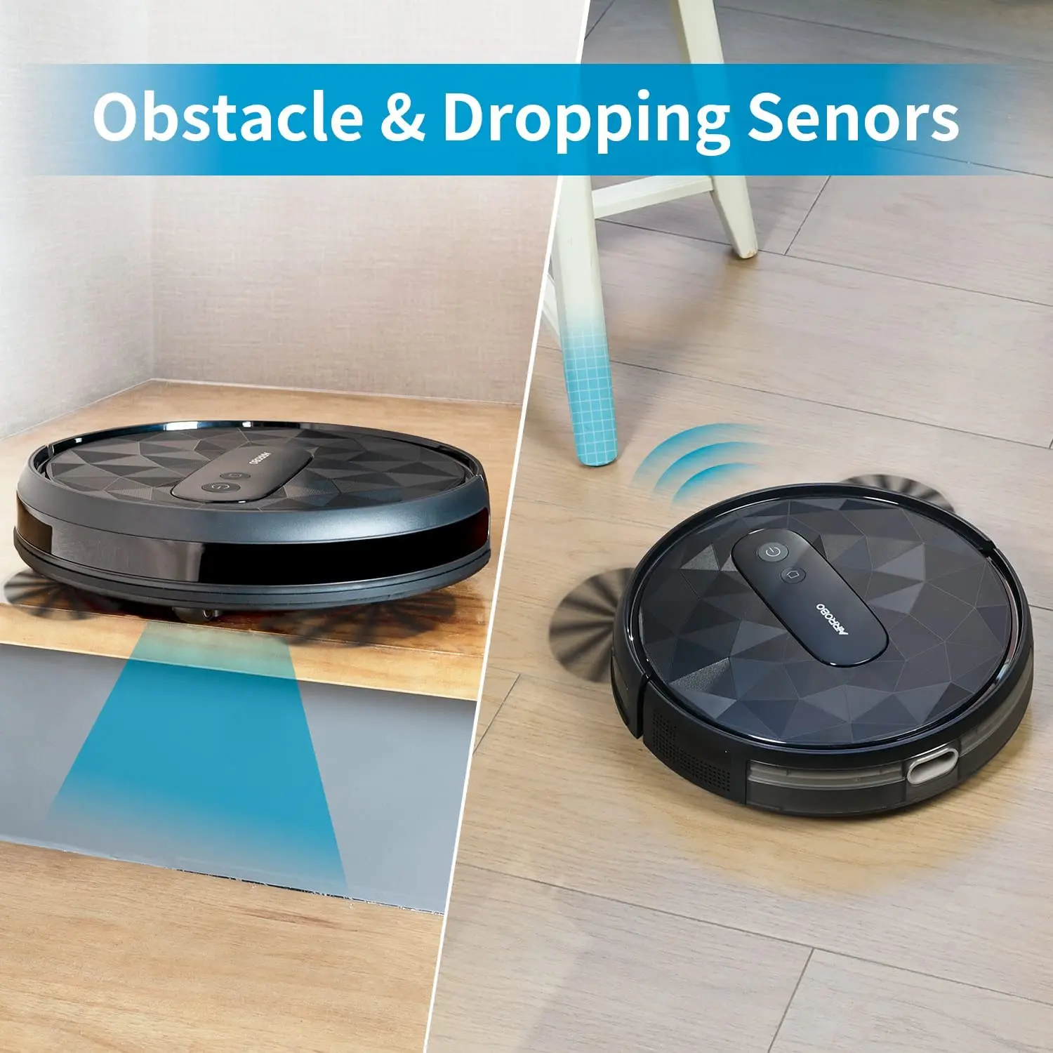 AIRROBO USA Shipping 2800pa Suction Robot Aspirador Auto Rechargeable Multifunctional Aspiradora Sweeping Robot Vacuum Cleaner