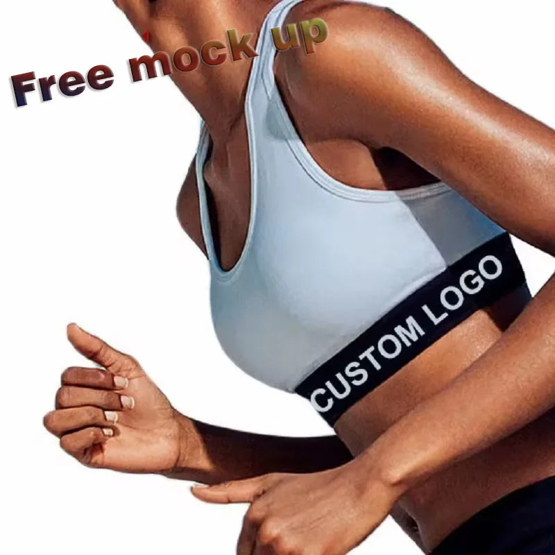 Fitness Ladies Girls Running Gym Yoga Bra Tops Custom Logo Crane Exercise Workout Women Sports Bra