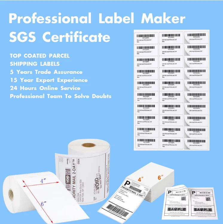 Customized Professional Color Barcode Label Sticker Roll Self Adhesive Paper Thermal Transfer Barcode Sticker with Factory Price