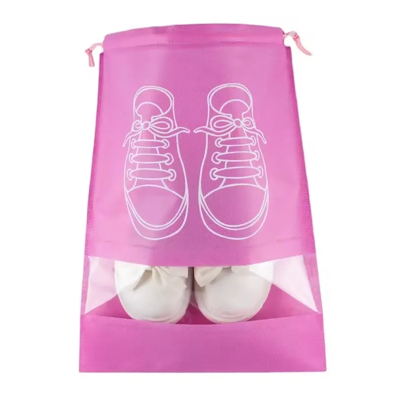 Custom Dust Proof Shoes Bag Non Woven Drawstring Bag Cover Bag For Shoe