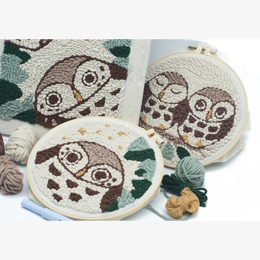 Owl Punch Needle Embroidery Kit