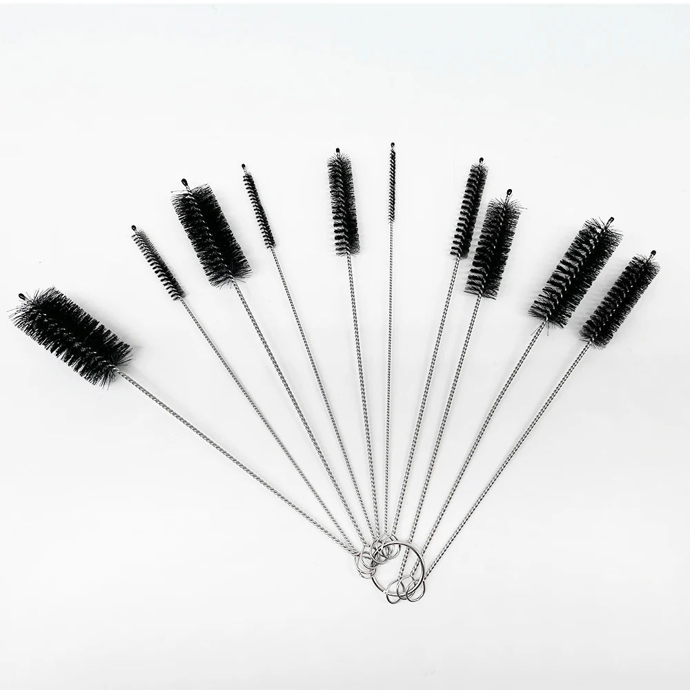 Wholesale Eco-friendly Stainless Steel Straw Cleaning Brush Drinking Straw Cleaner Brush