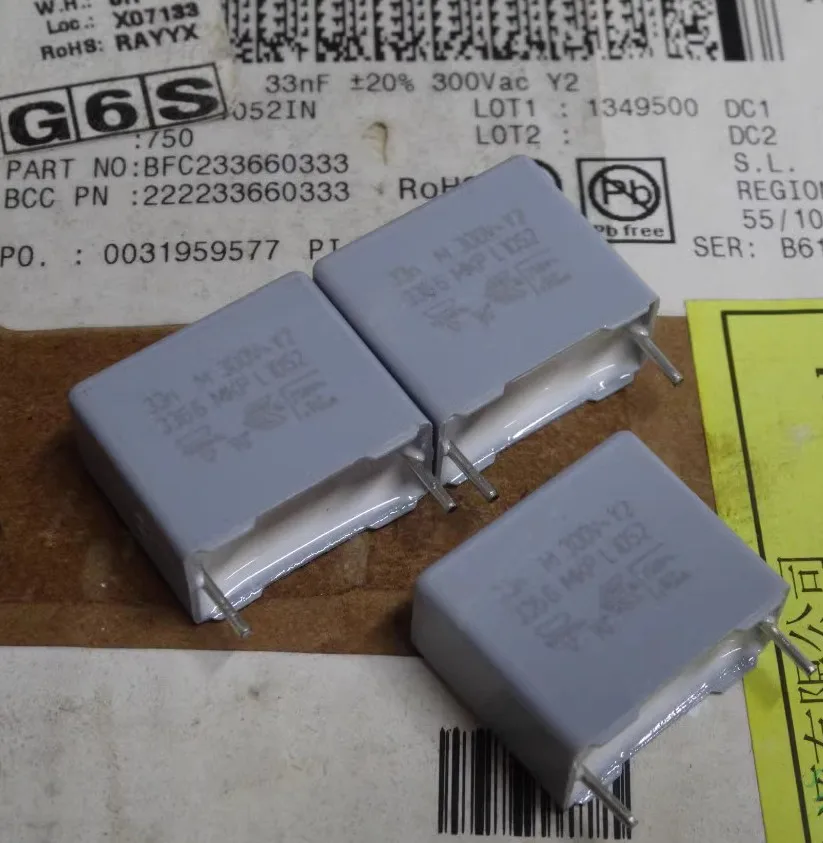 Safety Film Capacitors   222233660333  BFC233660333 0.033uF 300v  33nf  Y2  333M MKP3366   15MM  BFC2336