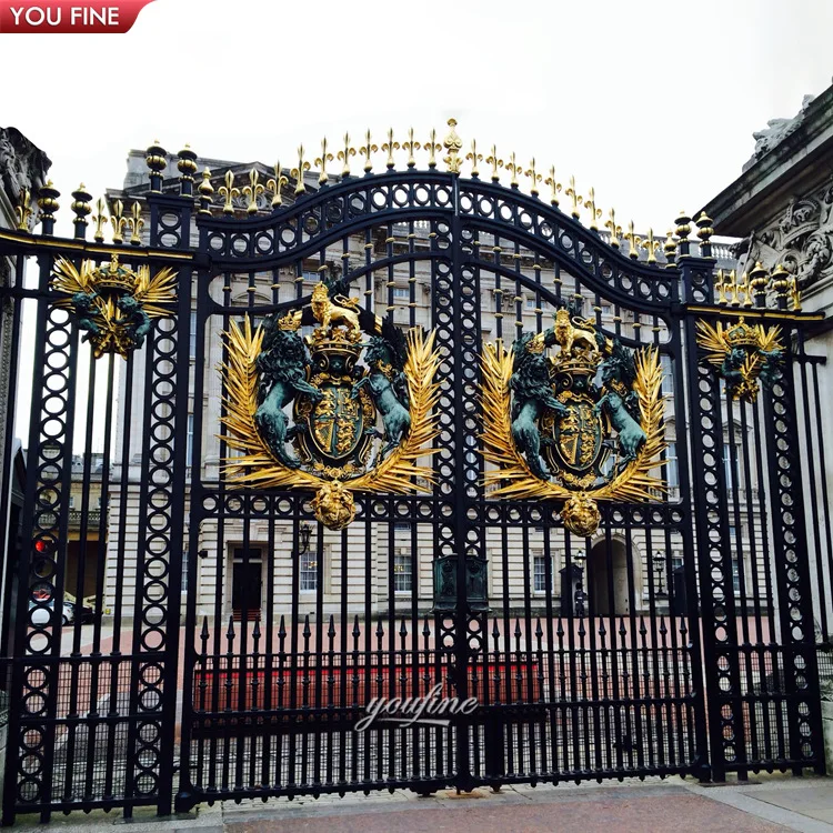 Custom Large Garden Luxury Villas High Quality Wrought Iron Gate Design