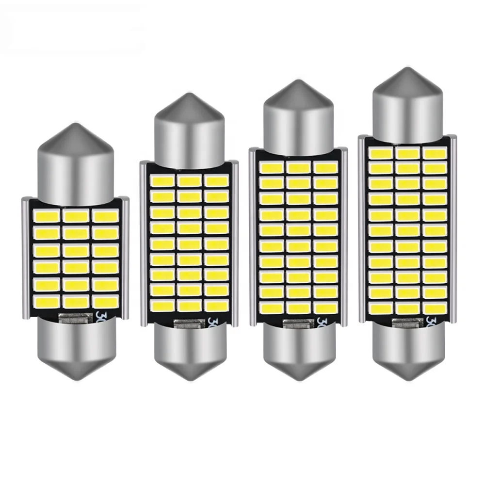 JIACHI FACTORY OEM Popular C5W Led Bulb Canbus 31mm 36mm 39mm 42mm 3014 27SMD 12V Festoon Reading Interior Light Car Accessories