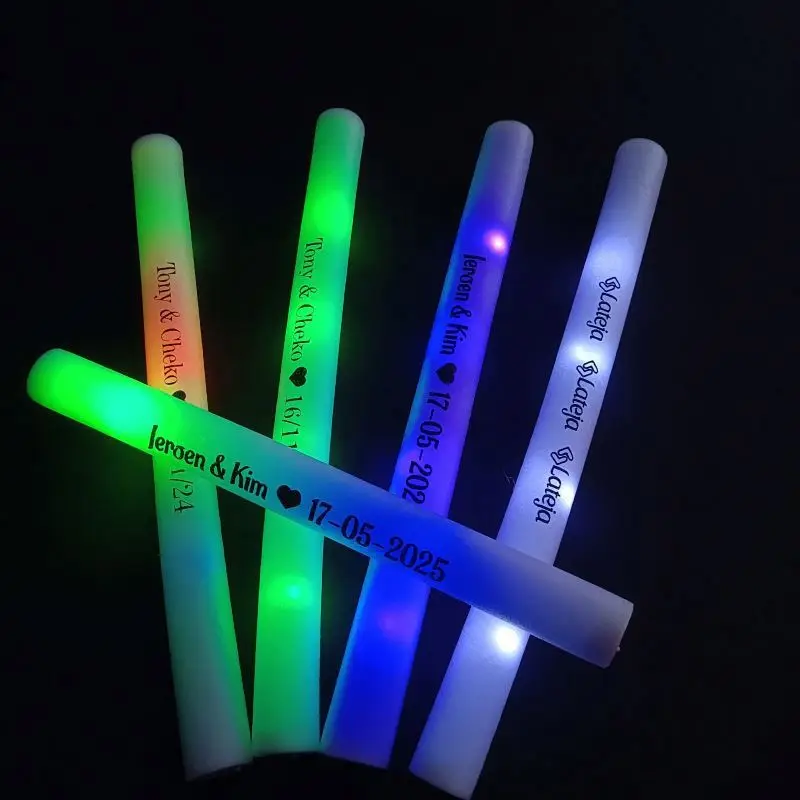 Wholesale Custom Festival Baton Flash Led Foam Glow Sticks With Logo Glow Drum Stick