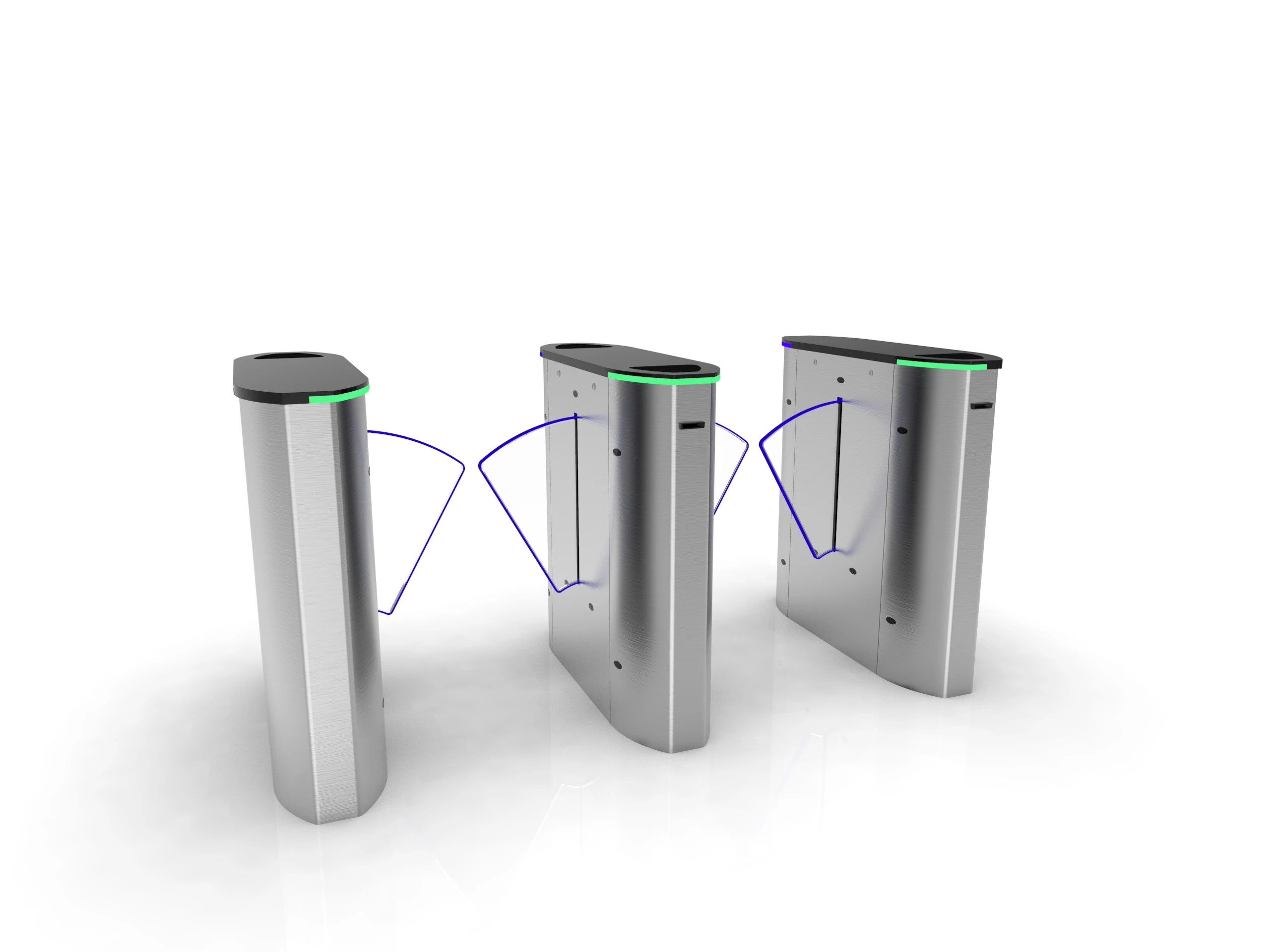 Intelligent High Speed Sensitivity Automatic Flap Barrier Turnstile Gate