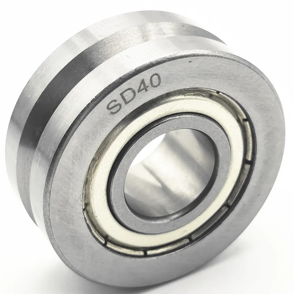 wire straightener roller bearing for Metal Straightening Machinery SD40 /WR40 5mmx40mmx15.9mm V grooved track wheel