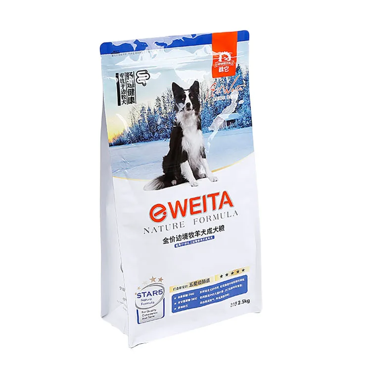 Wholesale Empty Animal Pet Feed Packaging Freeze-dried Snack Dog Grain Bag Dog Treat Stand Up Pouch With Pet Food Bag