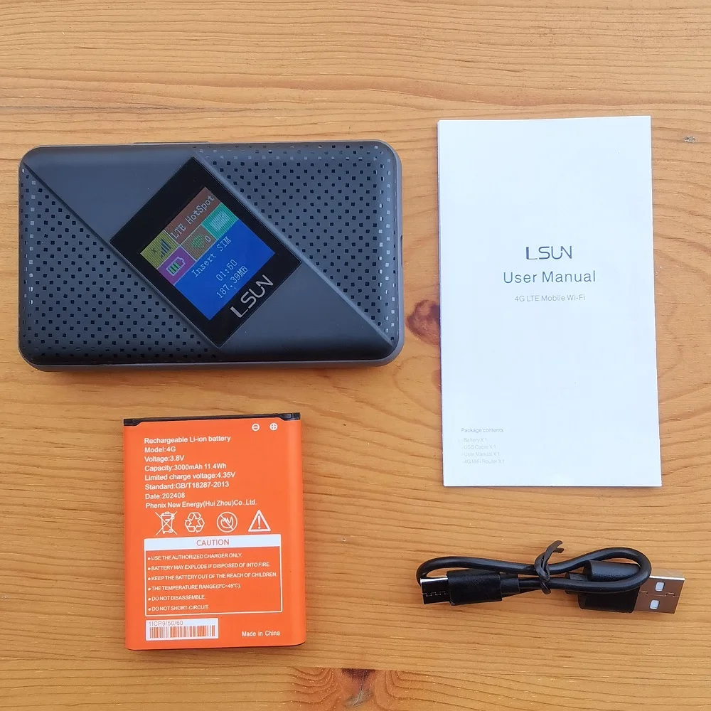 LSUN MF605V 300M CAT4 WIFI Wireless Router  3000mAh battery 4G LTE Pocket mobile wifi router