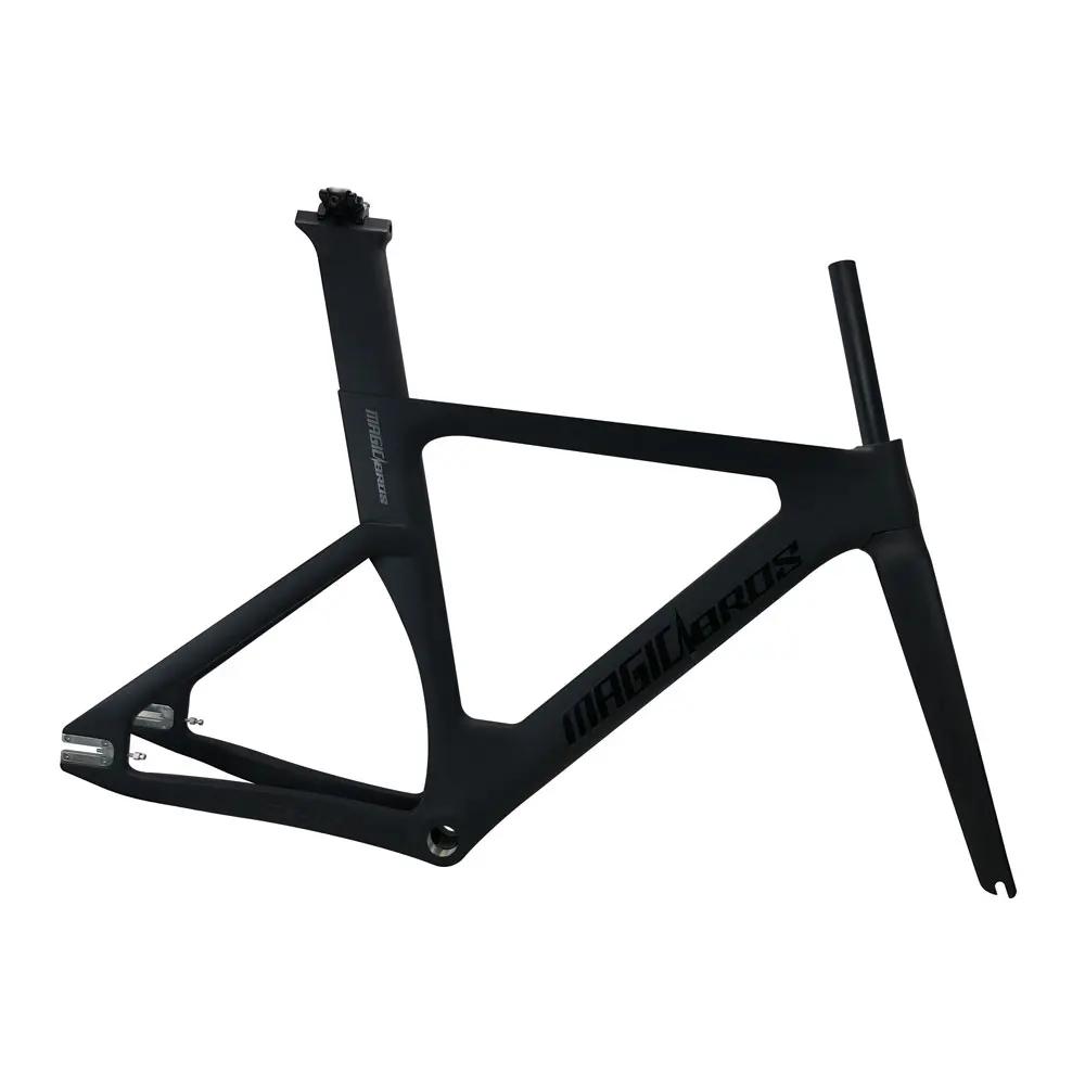MAGICBROS CX-10 Carbon Fixie Road Bicycle Gear Bike Frame Set 700C 49cm / 51cm / 54cm / 57cm Carbon Fiber Fixie Frame
