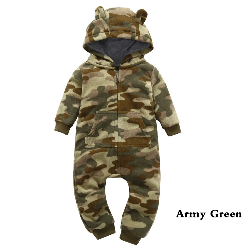 
ecowalson Newborn Cotton Starry Sky Printed Baby Clothes Hooded Warm Long-sleeved Baby Rompers Baby Jumpsuit 