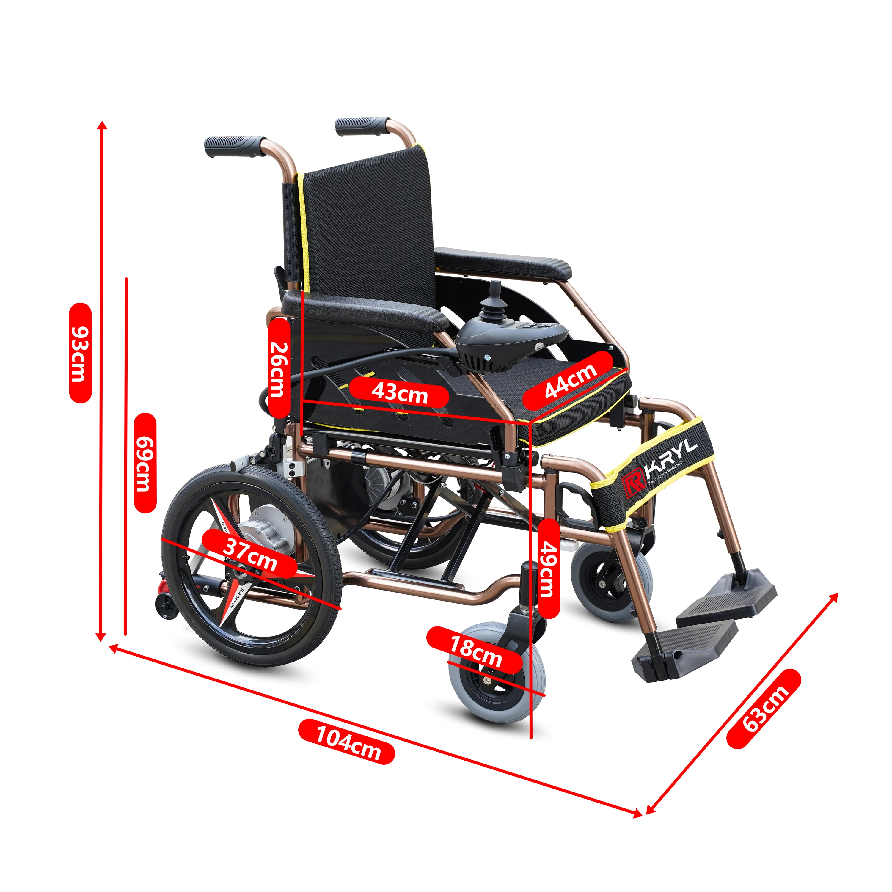 Дешевая легкая прочная складная инвалидная коляска с комодом для пожилых людей