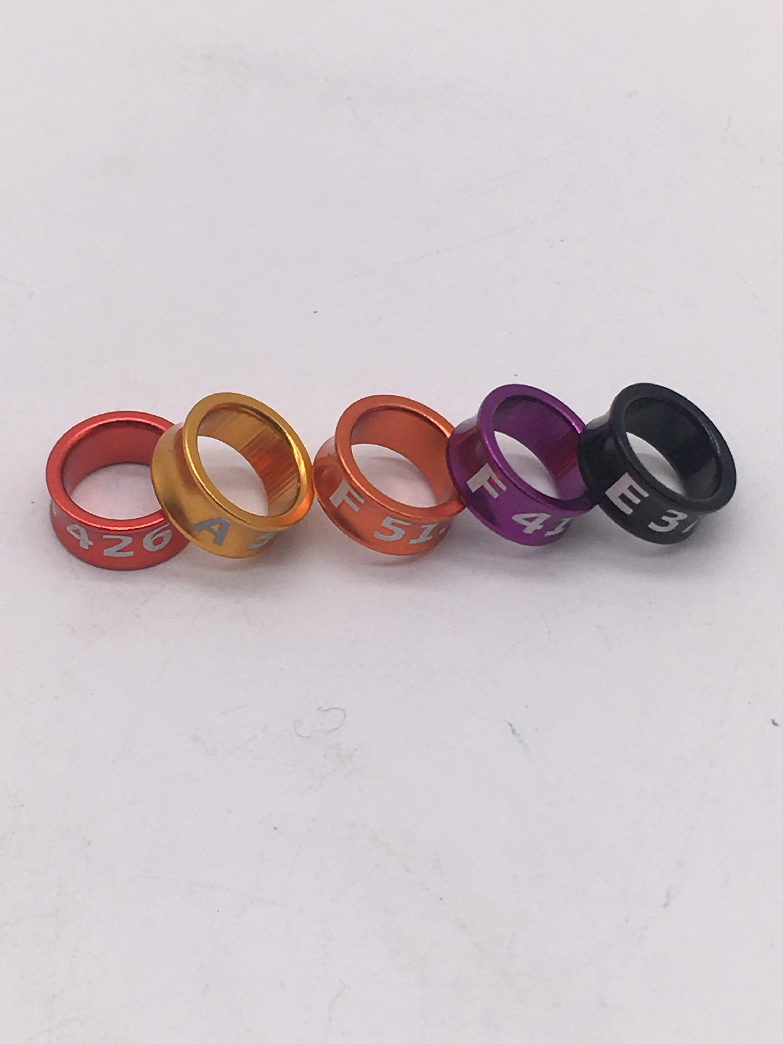 Parrot Foot Ring Baby Bird Identification Ring Electroplated Alloy Closing Ring