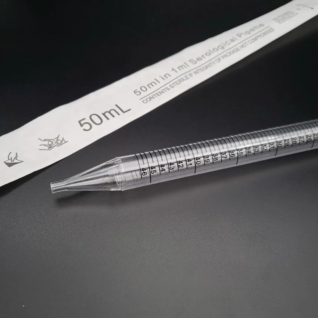 50ml serological pipette lab disposable plastic sterile serological pipe